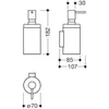 HEWI 162.06.110XA 98 Seifenspender m. Halter Sys 162, Produktbild-Vorschau 2