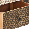 vidaXL Buffet avec motifs imprimés 130x30x70 cm bois massif Voir les images du produit 5
