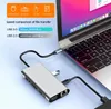 USB C Hub Verteiler 11 in 1 HDMI 4K VGA LAN 100M USB 3.0 SD Produktbild-Vorschau 8