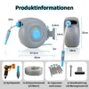 Gartenschlauchaufroller 20m Schwenkbare Schlauchtrommel Produktbild-Vorschau 13