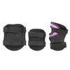 Three pieces of protective gear for sports, including two knee pads and one wrist guard, are displayed against a white background. Produktbild-Vorschau