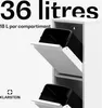 Klarstein Poubelle Double - 36 L Tri Sélectif Cuisine, 2 Voir les images du produit 3