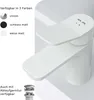 A white bathroom faucet with text and color options on the left side. Produktbild-Vorschau