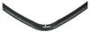 A black rubber oven door seal with a silver valve stem is bent into a V-shape against a white background. Produktbild-Vorschau