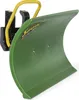 A green snow plow attachment for a tractor, shown from a diagonal angle against a white background. Produktbild-Vorschau