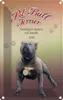 vianmo Blechschild 18x12 cm Hund Pit Bull Terrier Amerika Produktbild-Vorschau 1
