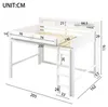 Letto a soppalco Merax 140x200 cm, letto a castello in Anteprima dell’immagine prodotto 4