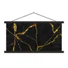 MuchoWow® Textilposter Marmor - Gold - Schwarz - Produktbild-Vorschau 1