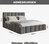 MOTIVENA Nunu Bubble Polsterbett 180x200 mit Bettkasten, Produktbild-Vorschau 7