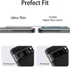 Marketing image showing the features of a phone screen protector. Produktbild-Vorschau