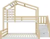 Kinder-Etagenbett 90x200 & 140x200 cm Kiefernholz-Massiv & Produktbild-Vorschau 16