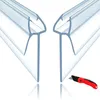 Hochwertige Duschdichtung 100 cm aus transparentem PVC für Produktbild-Vorschau 1
