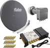 Fuba DAA 850 A Sat Anlage Alu Quattro LNB PremiumX 5/8 Produktbild-Vorschau 1