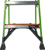 Close-up of the lower section of a green ladder. Podgląd zdjęcia produktu