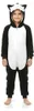 Pigiama Onesie Kigurumi Costume Travestimento Husky Nero Anteprima dell’immagine prodotto 9