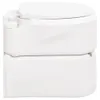 vidaXL Camping-Einbautoilette Weiß 24+17 L HDPE & PP Produktbild-Vorschau 2