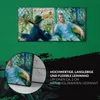 Dekor Leinwand Uhr Wandbilder 60x30 Gemälde Blumen Fluss Produktbild-Vorschau 5
