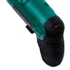 Close-up of the handle and top section of a green and black power tool. Produktbild-Vorschau