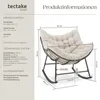 tectake® Schaukelstuhl Tami 93 x 99,5 x 89 cm Produktbild-Vorschau 5