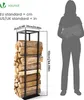VOUNOT® Métal Étagère à bois de cheminée 33 x 33 x 112 cm, Voir les images du produit 3