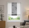 Bändchen-Raffrollo anthrazit-weiß BxH 90x135cm Produktbild-Vorschau 2