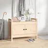 vidaXL Lavice do předsíně 80x40x60 cm Masivní borovicové Náhled obrázku produktu 2