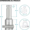 Kĺbový hriadeľ, PTO 140 mm zásuvka s drážkovaným uložením Náhľad obrázku produktu 9