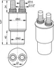 Technical drawing with dimensions and specifications of a plumbing fitting. Náhled obrázku produktu