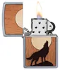 Accendino ZIPPO WOODCHUCK HAWLING WOLF Anteprima dell’immagine prodotto 6