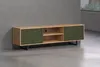 trendteam Sentra TV-Lowboard Dunkelgrün/Eiche, B/H/T ca. Produktbild-Vorschau 13