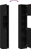 Möbel Badschrank Schwarz Eichen-Optik 32x25,5x190 cm Produktbild-Vorschau 9
