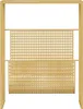 vidaXL Stojan na časopisy zlatý 35x15x45 cm ocelový Náhled obrázku produktu 3