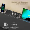 AODEMOKO Bett 140X190cm mit LED Beleuchtung, Metallbett mit Produktbild-Vorschau 4