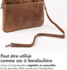 Accezz Leather Laptoptas 16 inch - Cognac Voir les images du produit 9