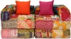 vidaXL Modulárny puf s 2 sedadlami Patchwork Fabric Náhľad obrázku produktu 4