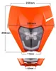 Maska s LED světlometem pro motocykly, oranžová, s Náhled obrázku produktu 2