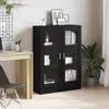 vidaXL Knihovna vzhled černého dubu 82,5x30,5x115 cm Náhled obrázku produktu 2