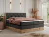 Boxspring kontinentální postel VENETO KING kombinace dřeva Náhled obrázku produktu 1
