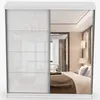 Armoire à portes coulissantes Armoire 203cm blanc/blanc Voir les images du produit 6
