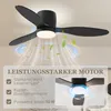 Ventilateur de plafond HOMCOM avec lampe et télécommande, Voir les images du produit 6