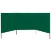 vidaXL 3 pezzi di tessuto frangivento 400 x 80 cm Verde Anteprima dell’immagine prodotto 2
