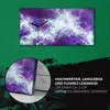 Küchenuhr Bürouhr Leinwand Uhr 60x30 Abstrakte violette Produktbild-Vorschau 5