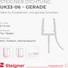 STEIGNER Duschdichtung UK33 80 cm (1 Stk.) Transparent - Produktbild-Vorschau 2