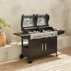 Barbecue a gas 2 in 1, 3 bruciatori + 1 fuoco laterale, Anteprima dell’immagine prodotto 7