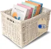Creative Home Cesto Vimini Bianco 40x30x24 cm | Cestino Anteprima dell’immagine prodotto 1