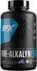 A black bottle of EFX Sports Kre-Alkalyn dietary supplement capsules. Podgląd zdjęcia produktu