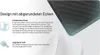 Marketing image with text describing product features. Produktbild-Vorschau