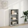 vidaXL Knihovna betonová šedá 60x24x109 cm materiál na bázi Náhled obrázku produktu 3
