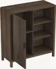 Kommode 'Lukkodso' mit Tür 82 x 75 x 30 cm Walnussoptik Produktbild-Vorschau 6