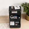 Relaxdays, set di 2 comodini, con 2 cassetti e ripiani, Anteprima dell’immagine prodotto 6